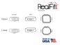 Preview: RealFit™ I - Bande molari, Kit introduttivi, Arcata sup., combin. doppia + chiusura pal. (dente 17, 16, 26, 27)  MBT* .018"