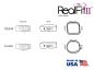 Preview: RealFit™ II snap - arc. inf., combinazione doppia con lip bumper (dente 36) Roth .022"