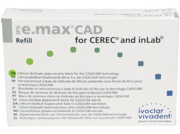 IPS e.max CAD Cer/inLab HT A2 B40 3 pz.
