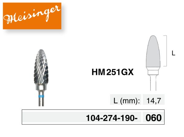 Fresa in metallo duro “HM 251GX”