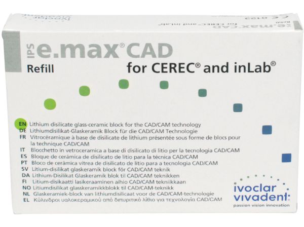 IPS e.max CAD Cer/inLab HT A2 B40 3 pz.
