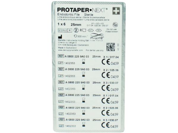 PROTAPER NEXT File X1-X3 25mm ster.Sort
