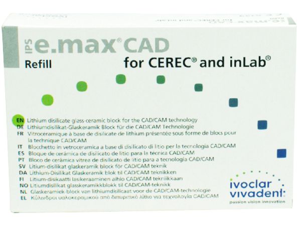 IPS e.max CAD Cer/inLab LT A3 A16L 5 pz.
