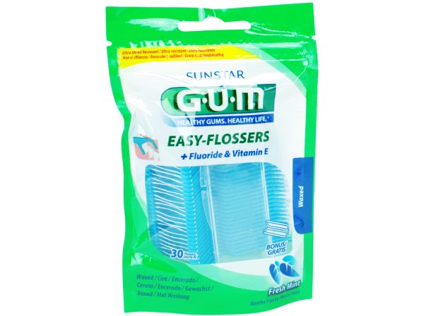 GUM Easy Flossers alla menta 30 pezzi+borsa Btl
