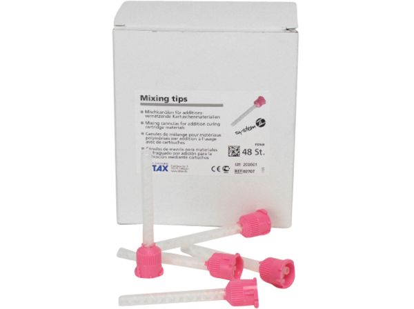 Cannule di miscelazione Detax rosa 48 pz.
