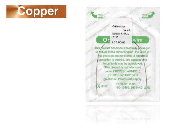 Nichel-titanio Copper, Natural II, RETTANGOLARE