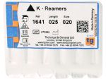 tg K-Reamers 25mm Dimensione 020 6pcs